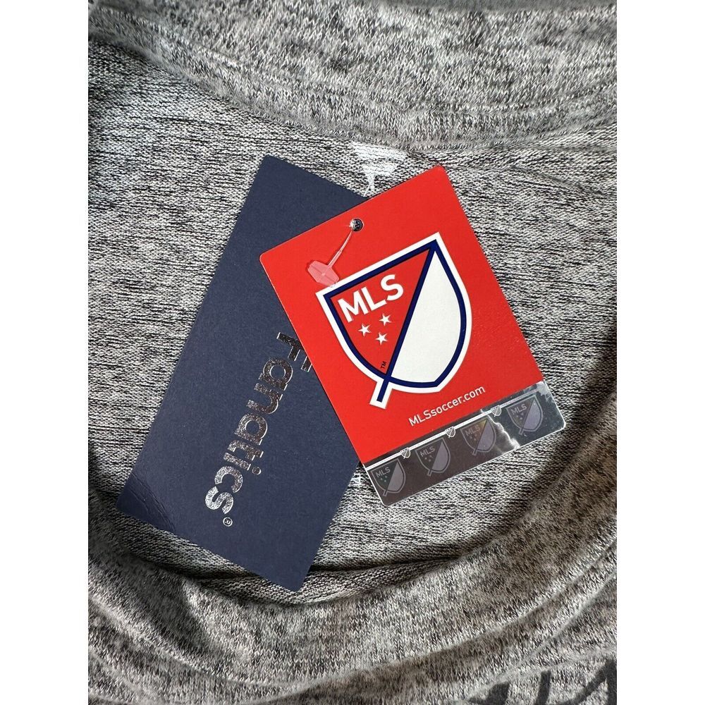 DC United Fanatics Shirt Womens Medium Grey Raglan Sleeve MLS Soccer‎ New - Picture 10 of 10